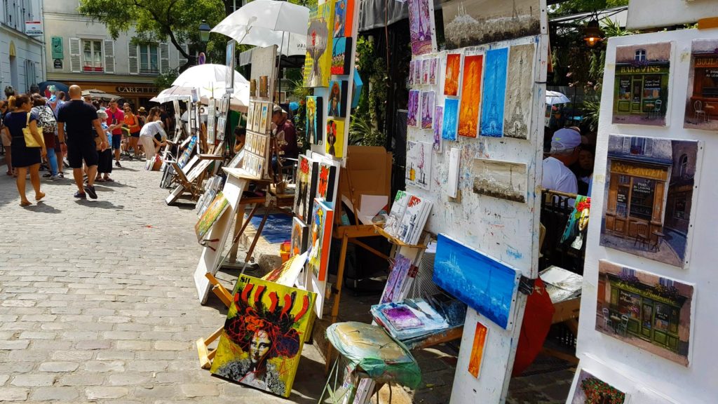 piazza quartiere artisti parigi monmatre sacro cuore