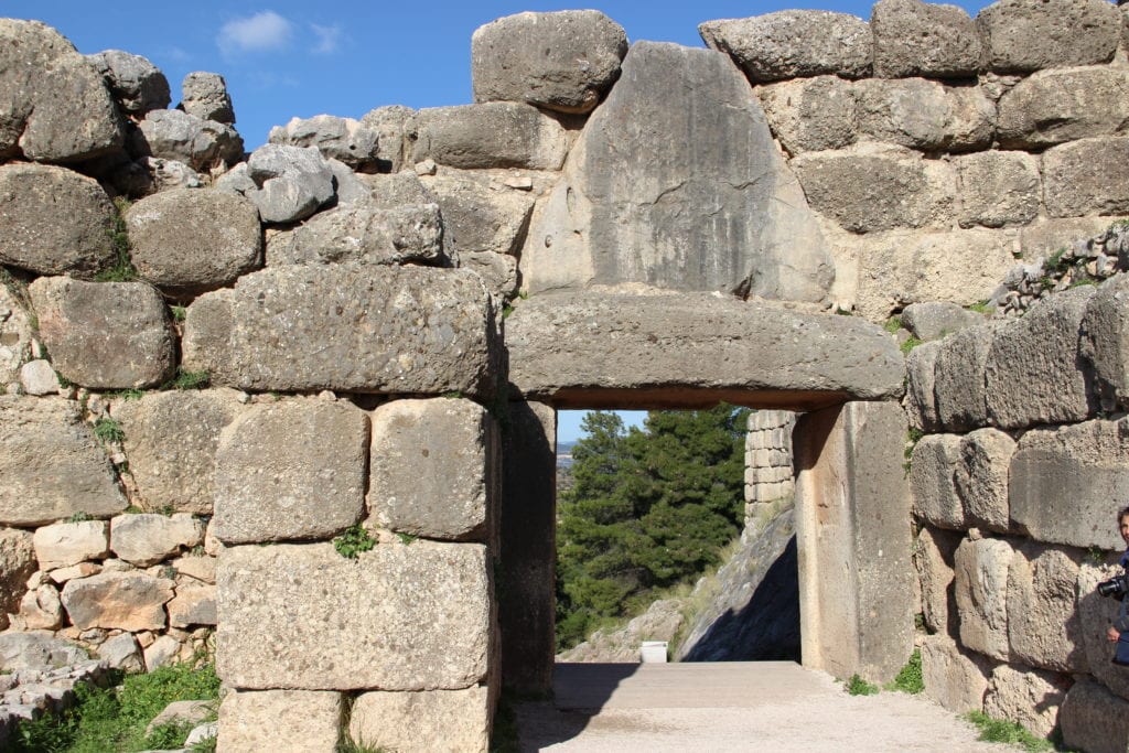 micene porta dei leoni interno