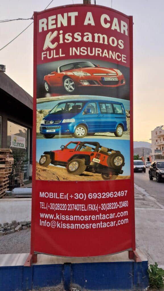 noleggio auto kissamos creta jeep per balos come arrivare