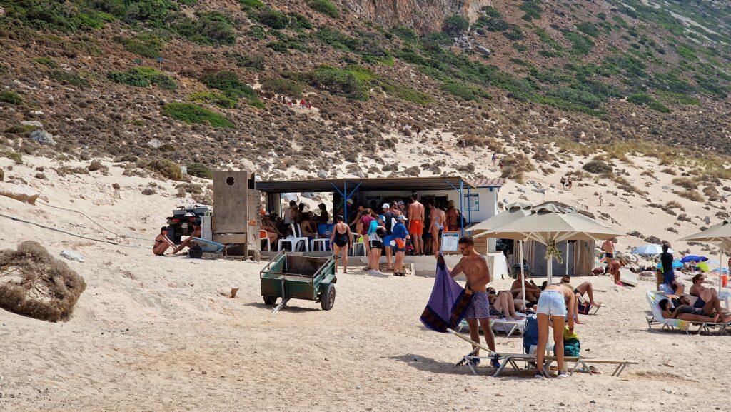 spiaggia laguna di Balos ci sono bar