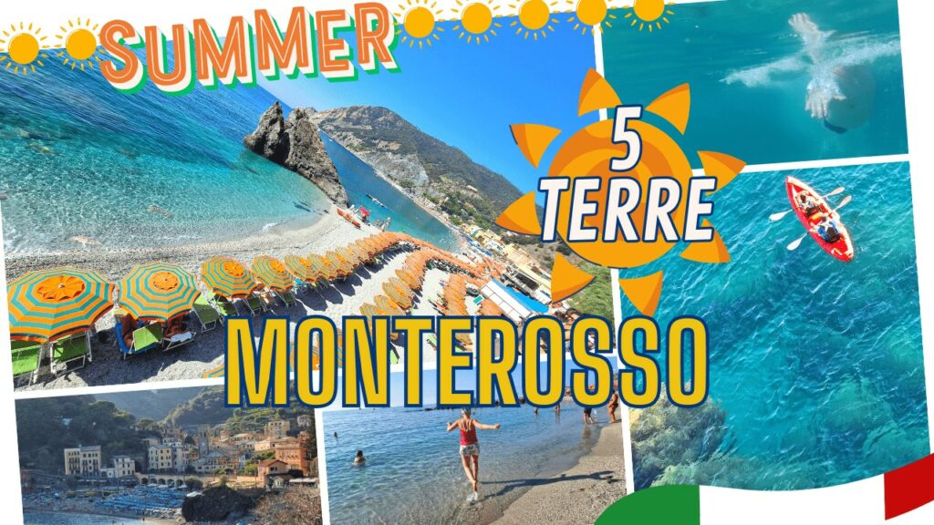 In spiaggia a Monterosso Cinque Terre ad agosto Sì o No