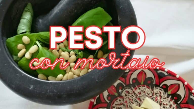 Scopri di più sull'articolo 🇮🇹 1 tuffo nel gusto autentico: Pesto alla genovese ricetta originale con mortaio