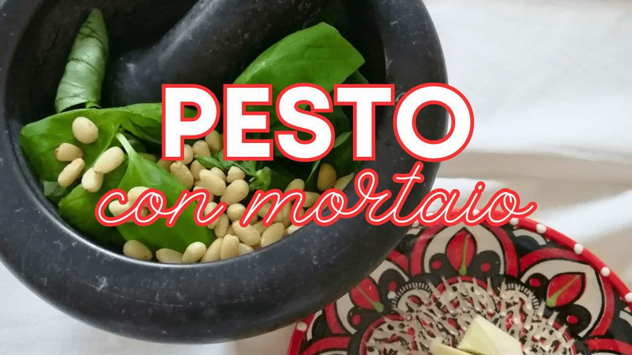 🇮🇹 1 tuffo nel gusto autentico: Pesto alla genovese ricetta originale con mortaio