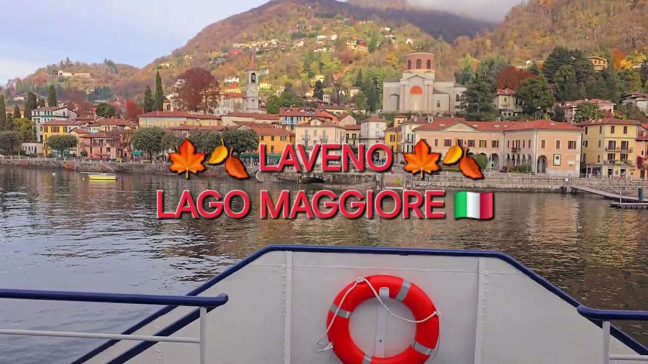 Al momento stai visualizzando 8K: lungolago di Laveno Mombello, colori autunnali e panorami mozzafiato