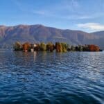 Isole di Brissago sul Lago Maggiore Svizzera, vista panoramica di entrambe le isole.