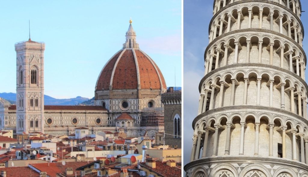 How to get from Florence to Pisa by car and train 2