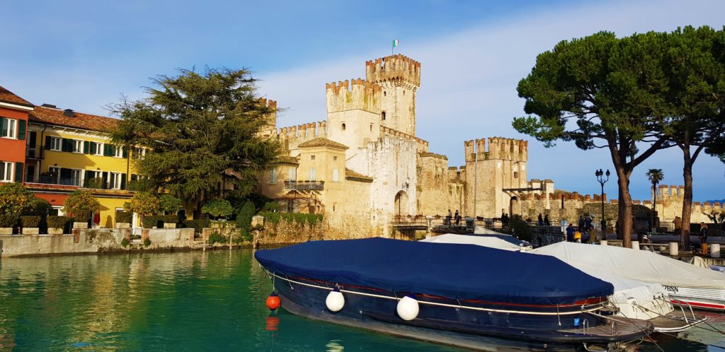 Italy Lake garde sirmione in winter castle scaled