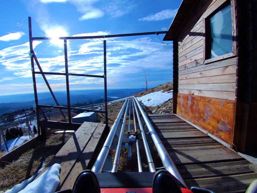 Italy Stresa Lake Maggiore in winter mottarone alpyland mountain roller coaster ride view Copia scaled