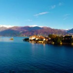 Lake Maggiore Stresa Isola Bella and Pescatori in winter tripilare