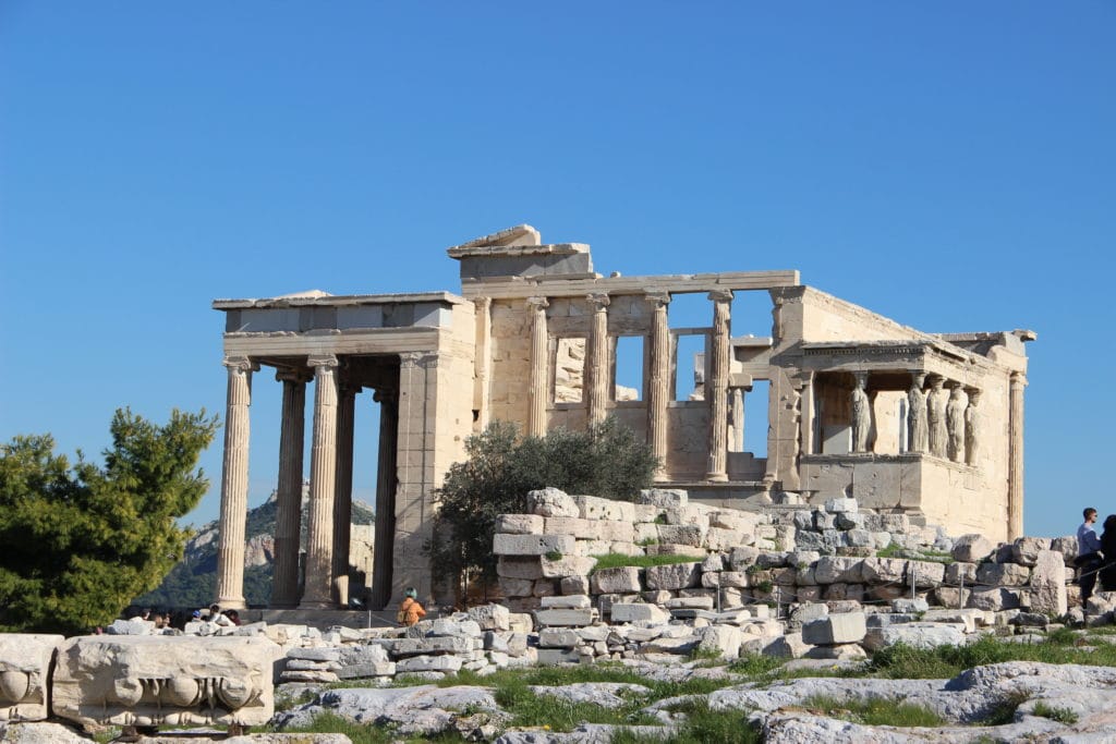 Authentic Ancient Greek Temples in Athens Acropolis scaled