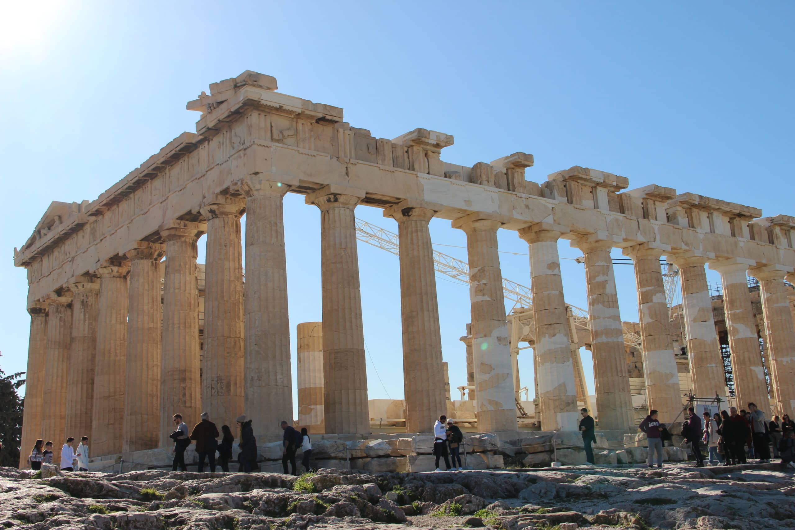 Who destroyed the Parthenon? Who sadly bombed it?
