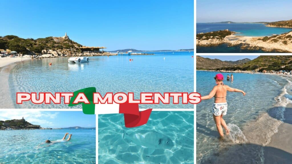 Punta Molentis beach in Villasimius Sardinia Italy