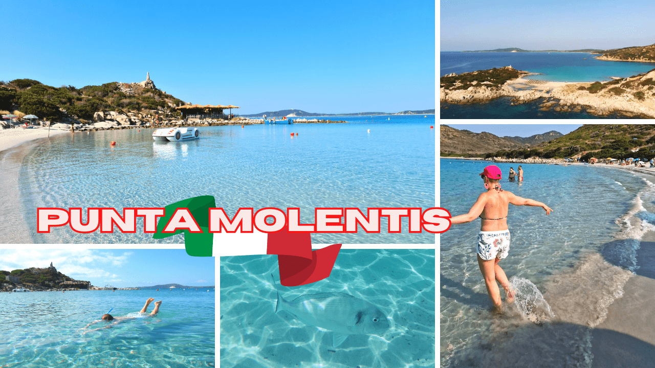 1 beautiful paradise: Punta Molentis beach in Villasimius Sardinia Italy