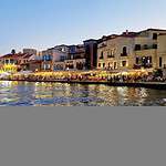 Crete Chania things to do Old Venetian Harbor by night 1