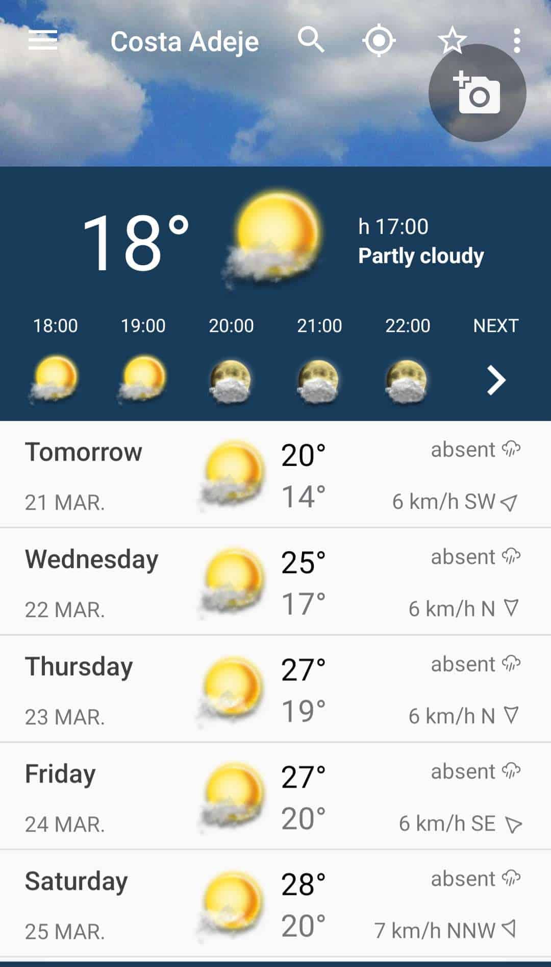 South Tenerife weather March 20230320