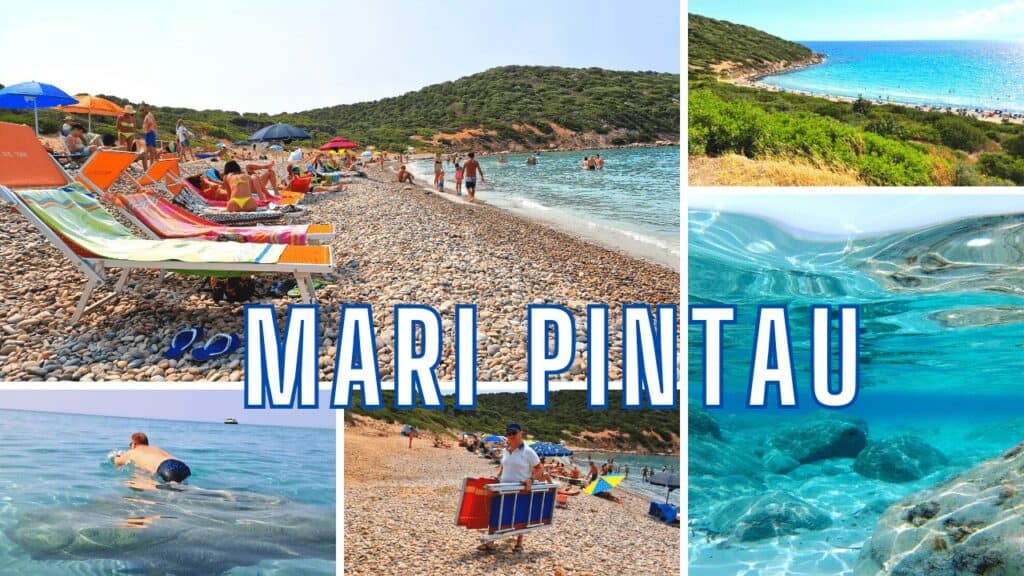 Mari Pintau beach Sardinia near Cagliari Italy