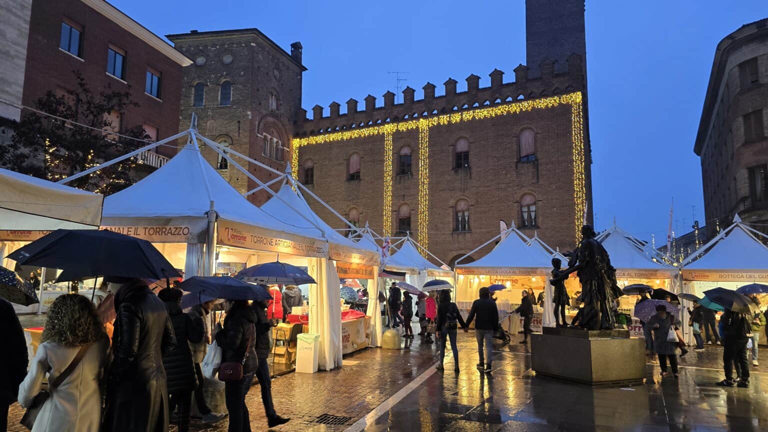 Cremona Torrone Festival Rainy Atmosphere