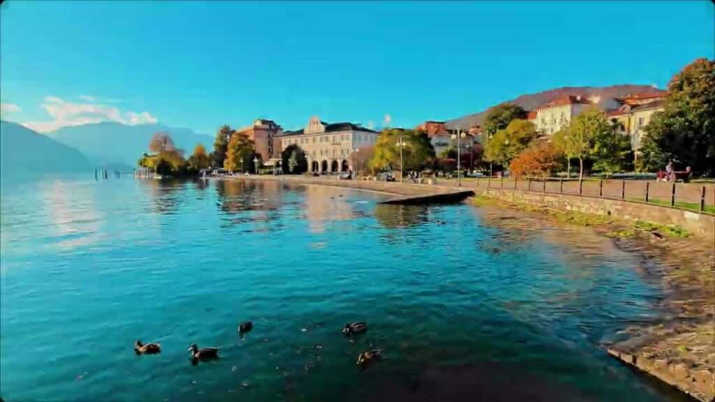 Fall foliage on Lake Maggiore: Verbania Pallanza Lakefront 2024