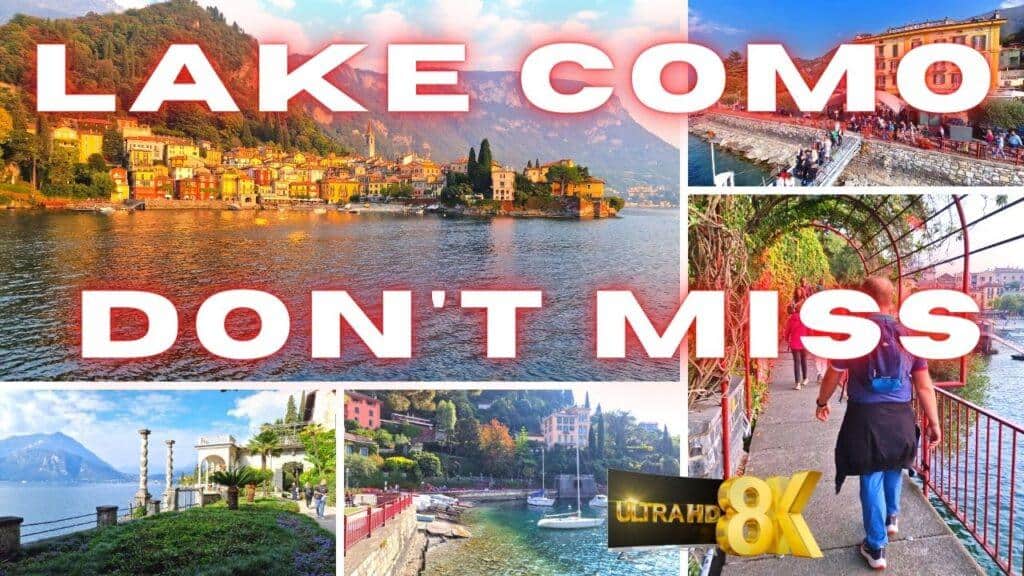Video 8K Lake Como Don't Miss this town: Colorful Varenna Lake Como 2 Lake Como don't miss