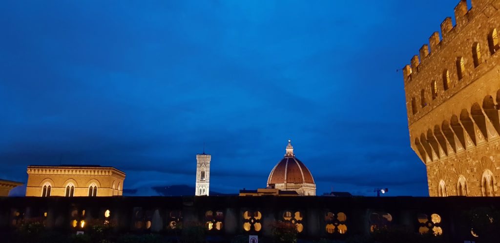 vista dalla terrazza delle gallerie degli uffizi