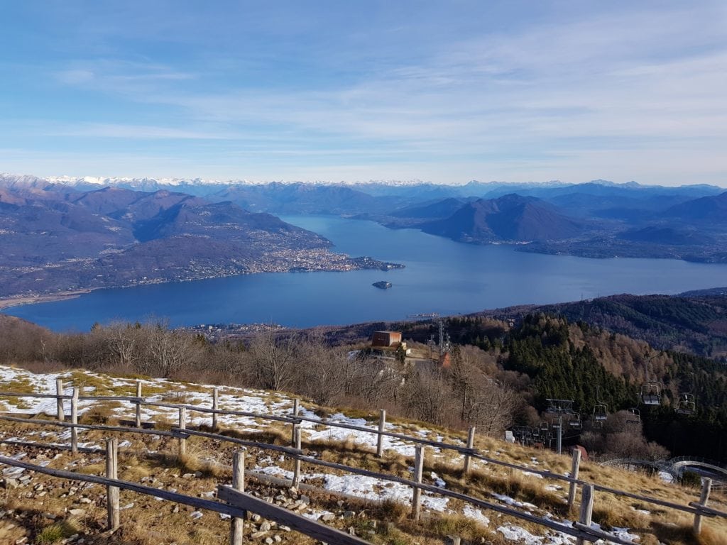 Mottarone stresa lakes view