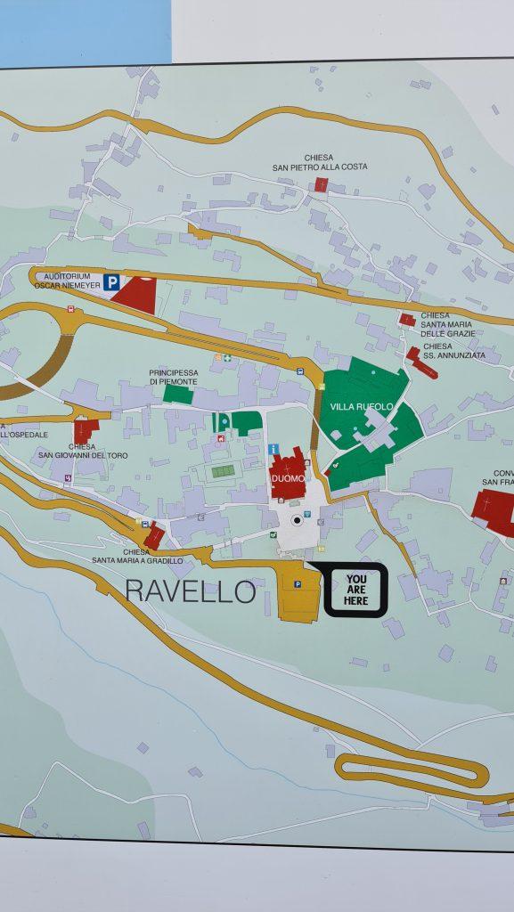 Mappa Cartina Ravello Costiera Amalfitana Tripilare 2