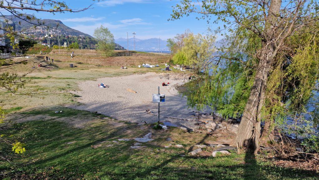 Spiagge Lago Maggiore Verbania Spiaggia dellarena tripilare