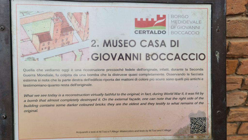 Certaldo cosa vedere Il paese del Boccaccio in Toscana casa del boccaccio 1