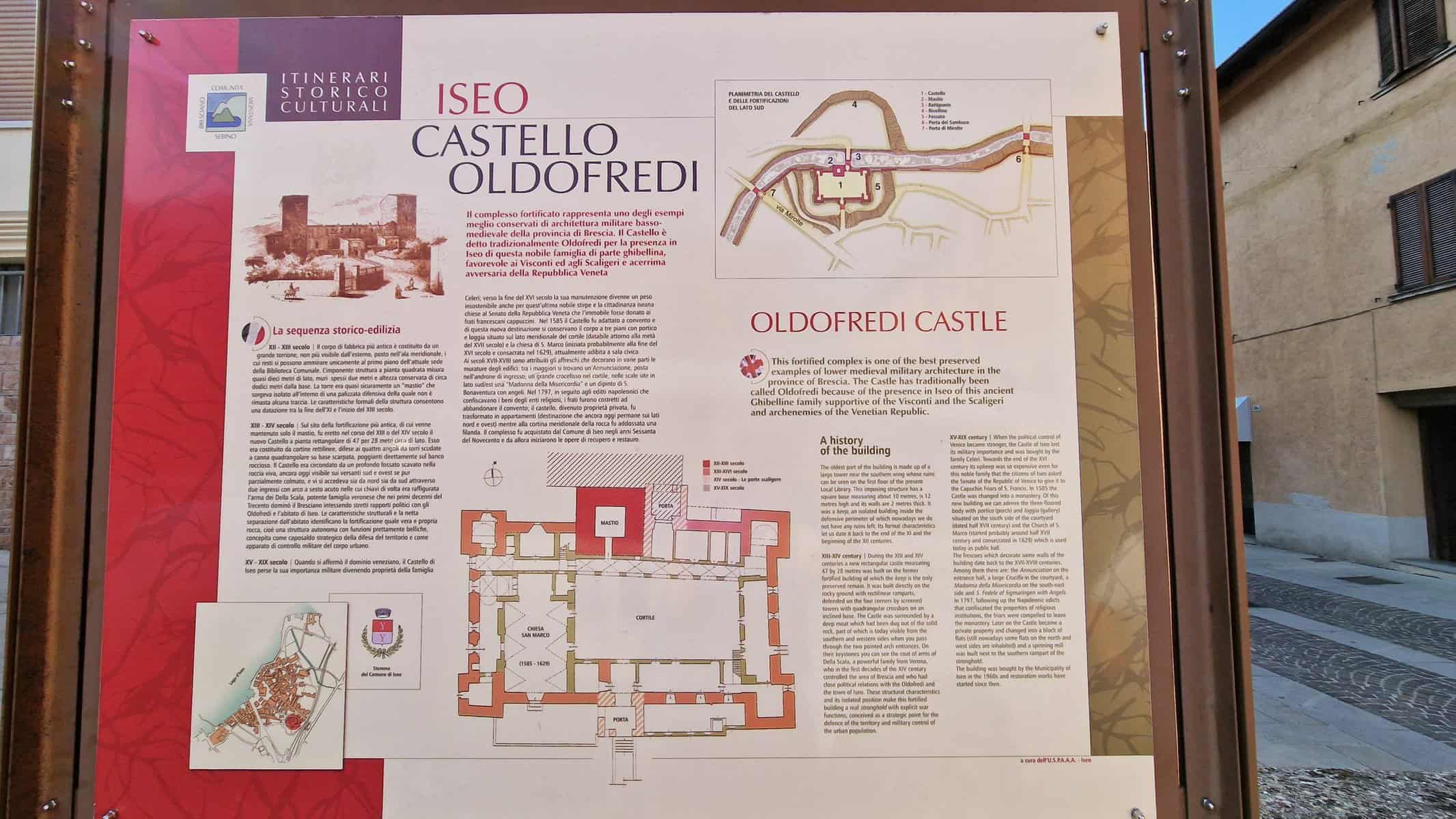 Cosa Vedere a Iseo Castello Oldofredi storia history castle iseo lake tripilare 53