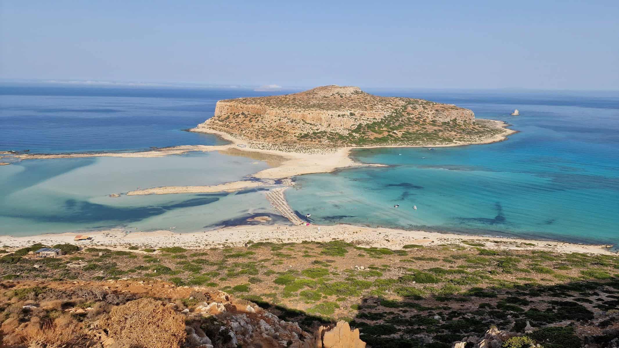 Spiagge Creta cosa vedere Spiaggia di Balos laguna di balos dallalto dal sentiero tripilare 4