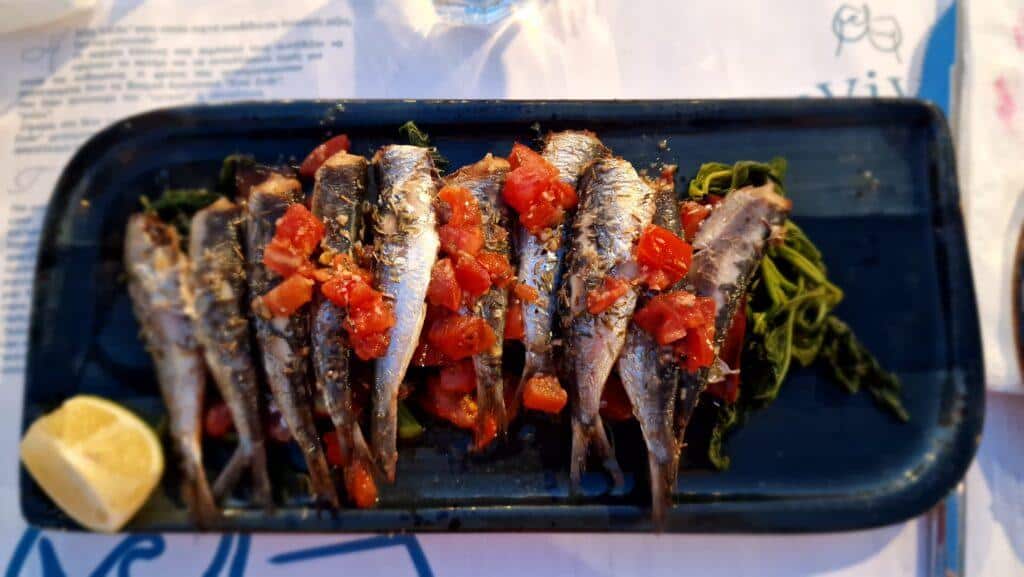 Creta Kissamos ristoranti pesce Eviva Cretan Cuisine Sardine 2