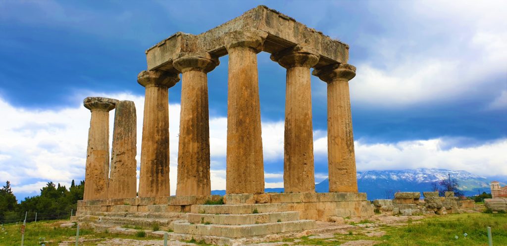 temple dedicated to Apollo ancient corinth