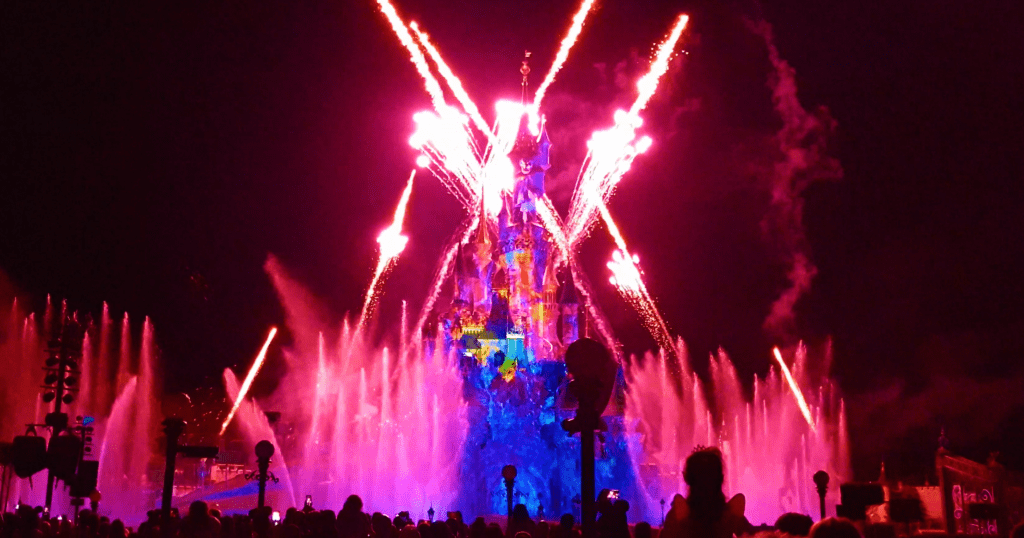 disneyland paris castle Sleeping Beauty show