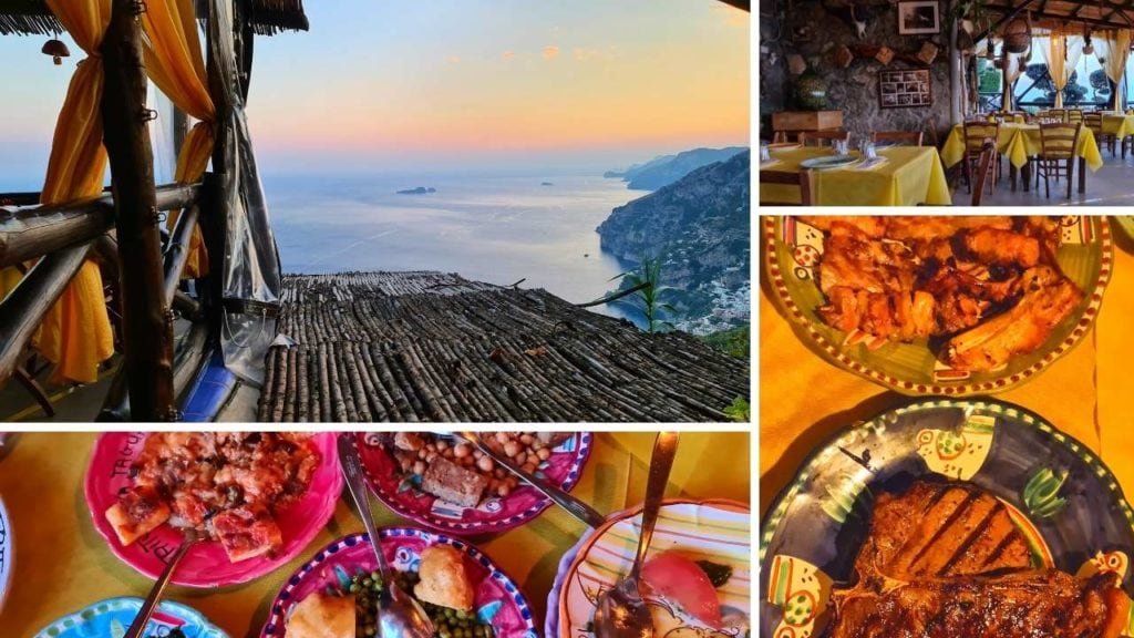 Top 3 Best restaurants in Positano Italy with a view la tagliata positano