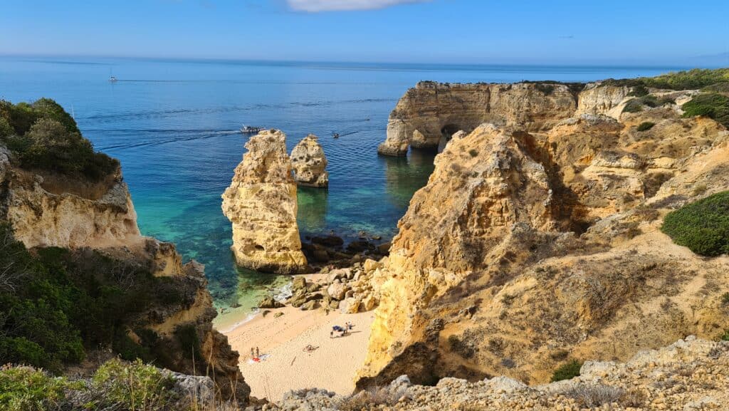 Algarve Portugal best beaches in Portugal Praia da Marinha 10 scaled