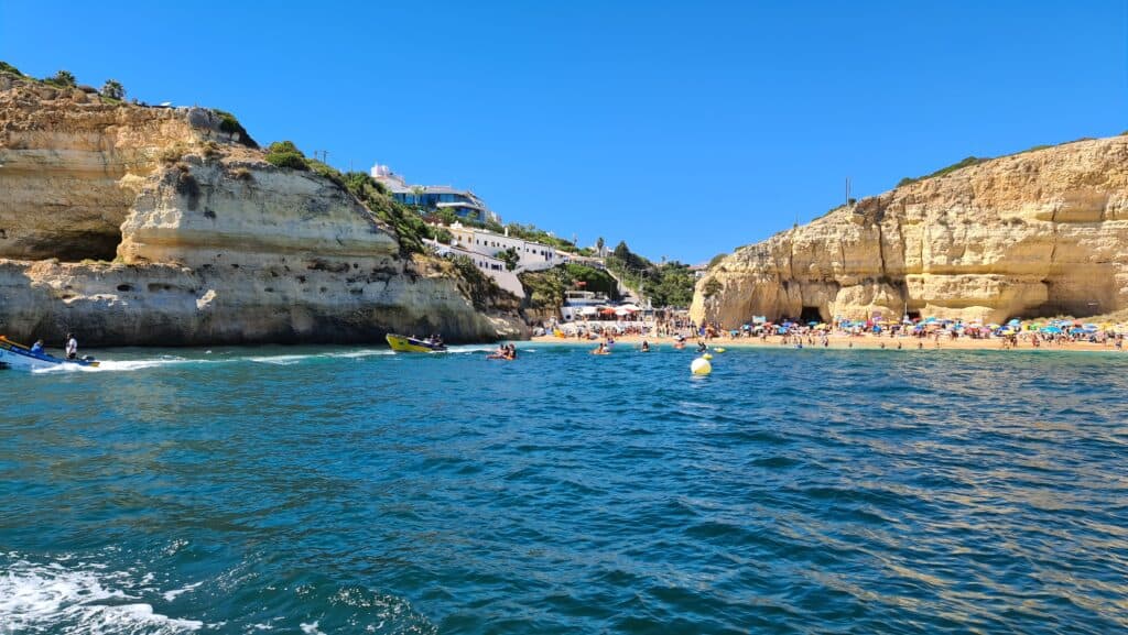 Top 10 best beaches in Algarve Portugal 17 Algarve Portugal best beaches in Portugal Praia de Benagil scaled