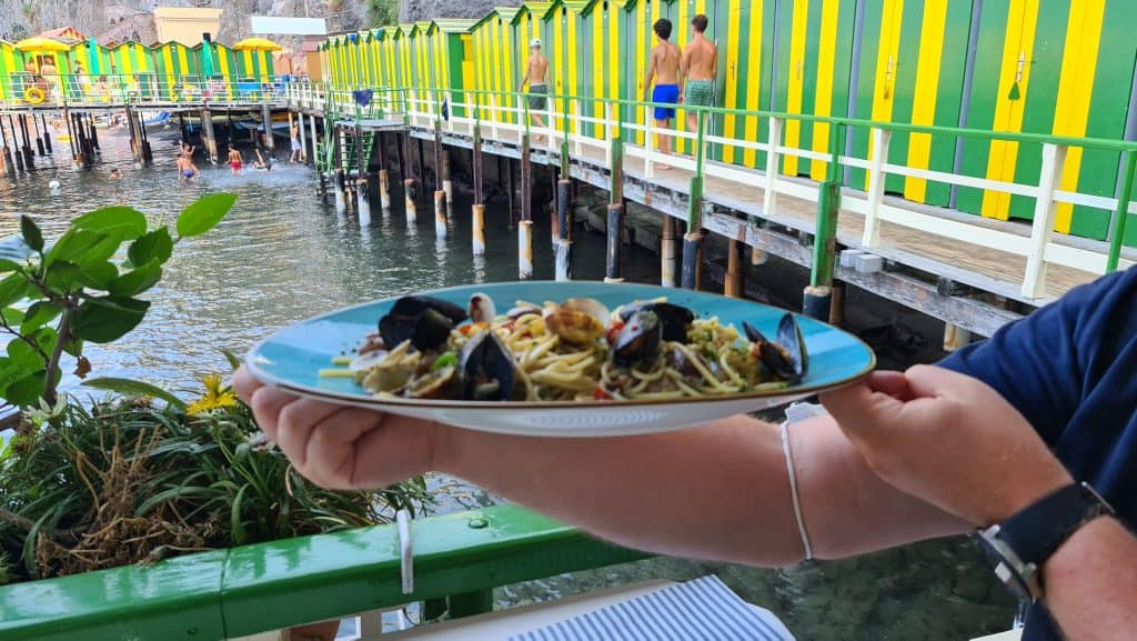 Sorrento italy beach Bagni da salvatore food 6 scaled