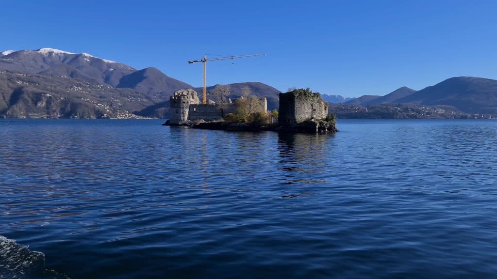 Castles of Cannero Lake Maggiore Italy from the boat in winter 2 scaled