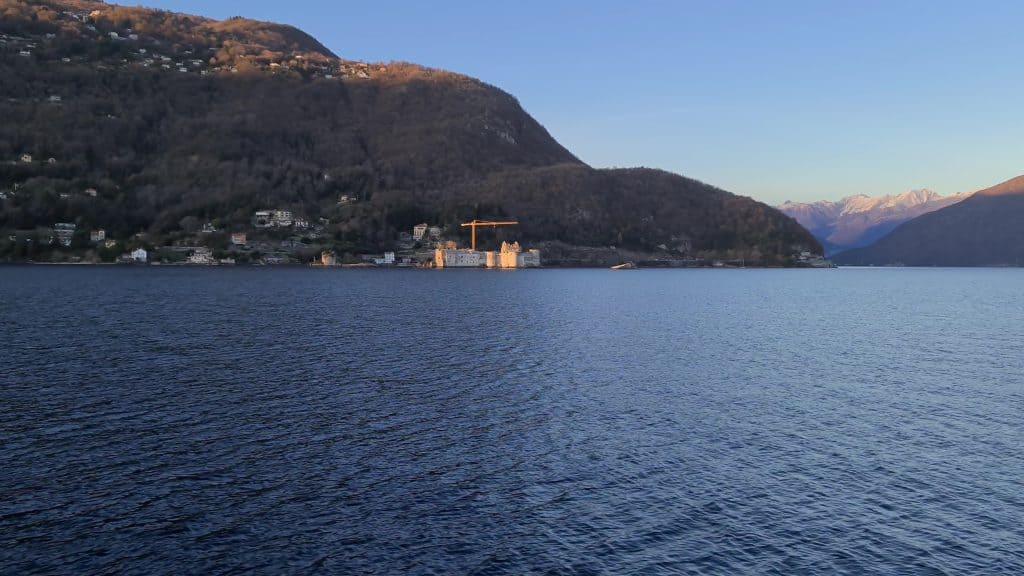 Castles of Cannero Lake Maggiore Italy from the boat in winter 3 scaled