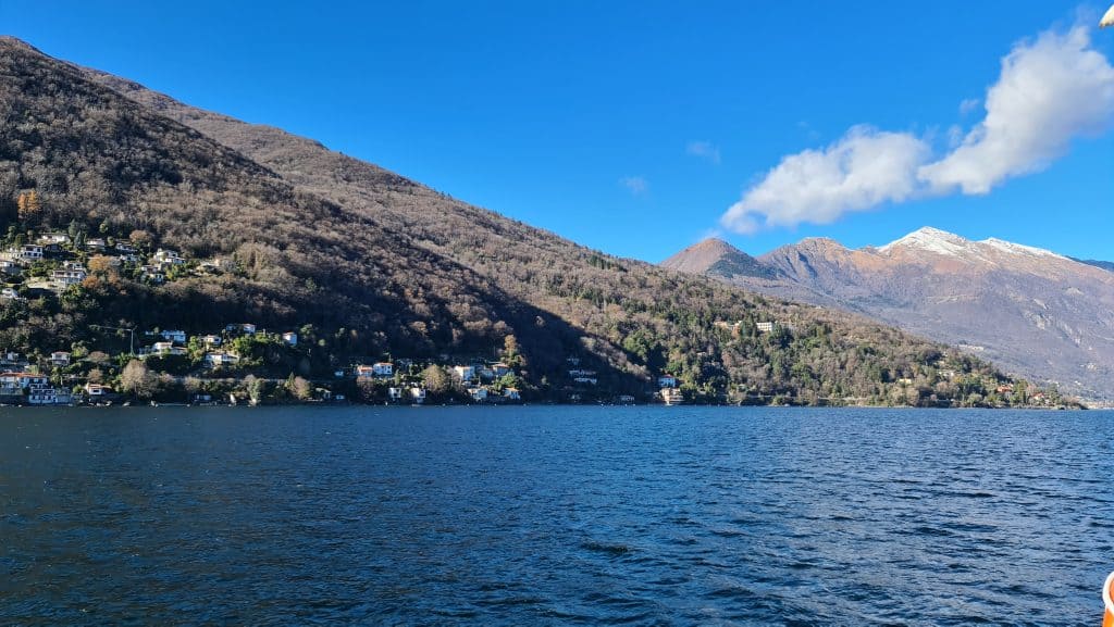 oast imbarcadero and boat Cannero Riviera Lake Maggiore in winter tripilare scaled