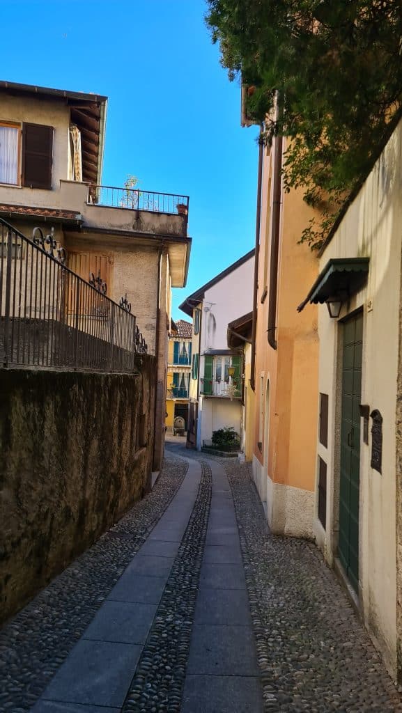 streets in the historic center Cannero Riviera Lake Maggiore in winter tripilare 5 scaled