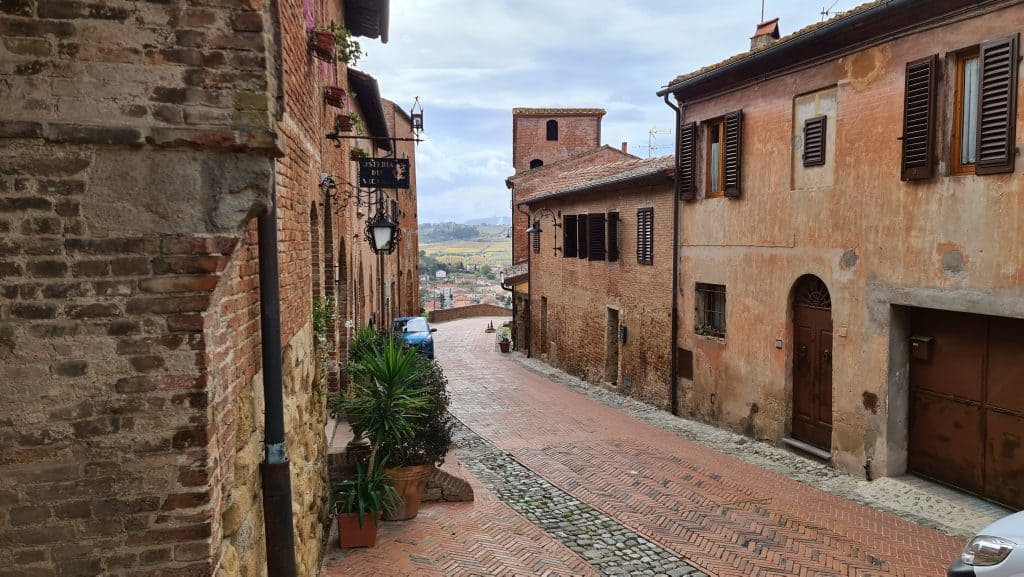 Tuscan villages Certaldo Italy Pretorio certaldo alto Toscana tripilare 14