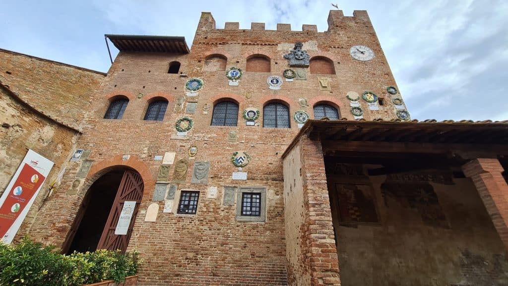 Tuscan villages Certaldo Italy Pretorio palace Castle certaldo alta tripilare 2