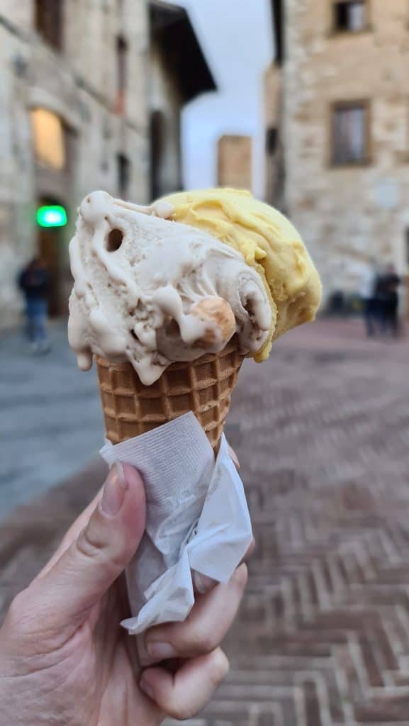 Tuscany san gimignano italy gelato tripilare 6