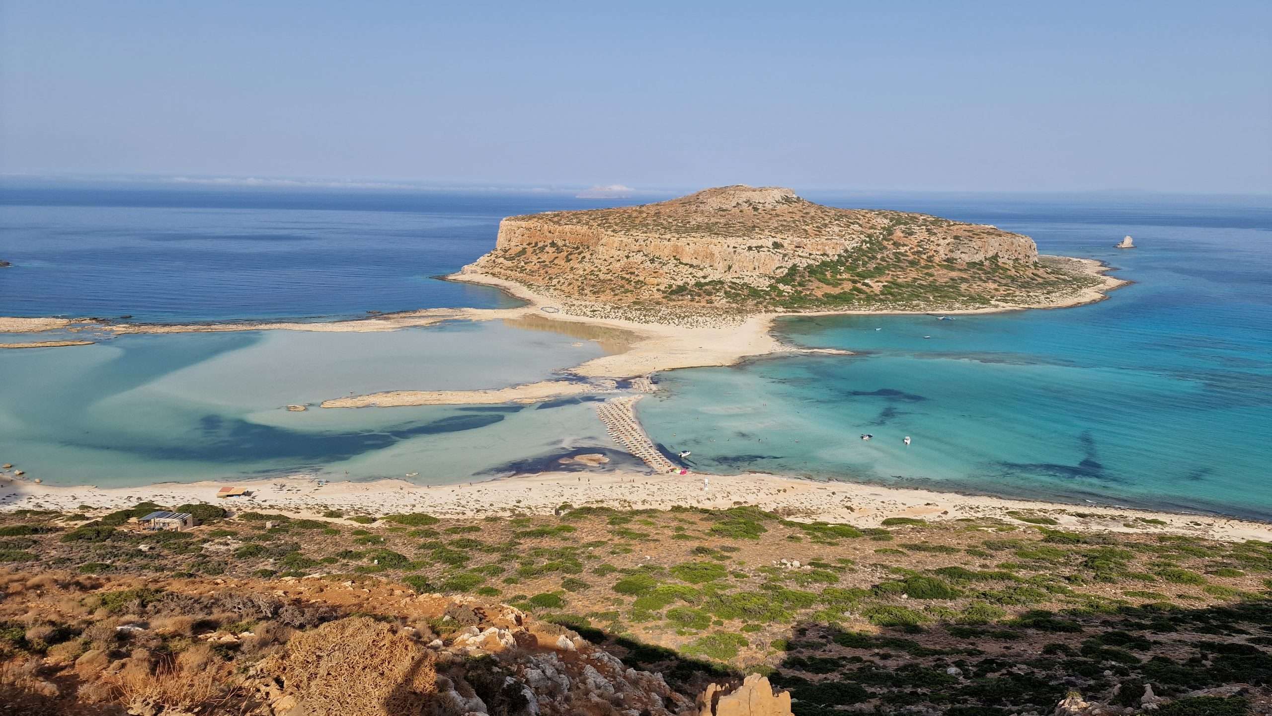 Balos beach balos lagoon from above path Crete things to do Top beaches Crete tripilare 1