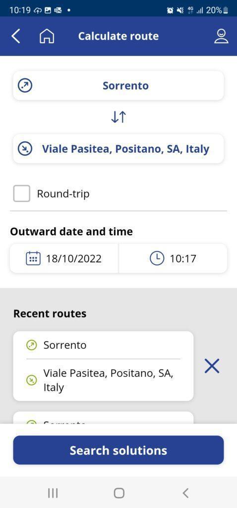 Amalfi Coast transportation guide bus schedule App Unico Campania 11