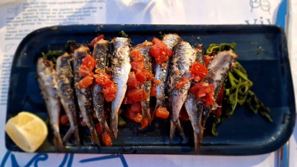 Crete Kissamos Restaurant Eviva Cretan Cousine Sardine 1