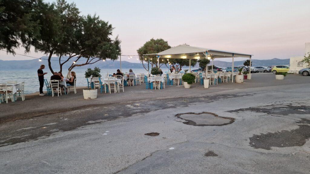 Crete things to do Kissamos restaurant and seafront 1