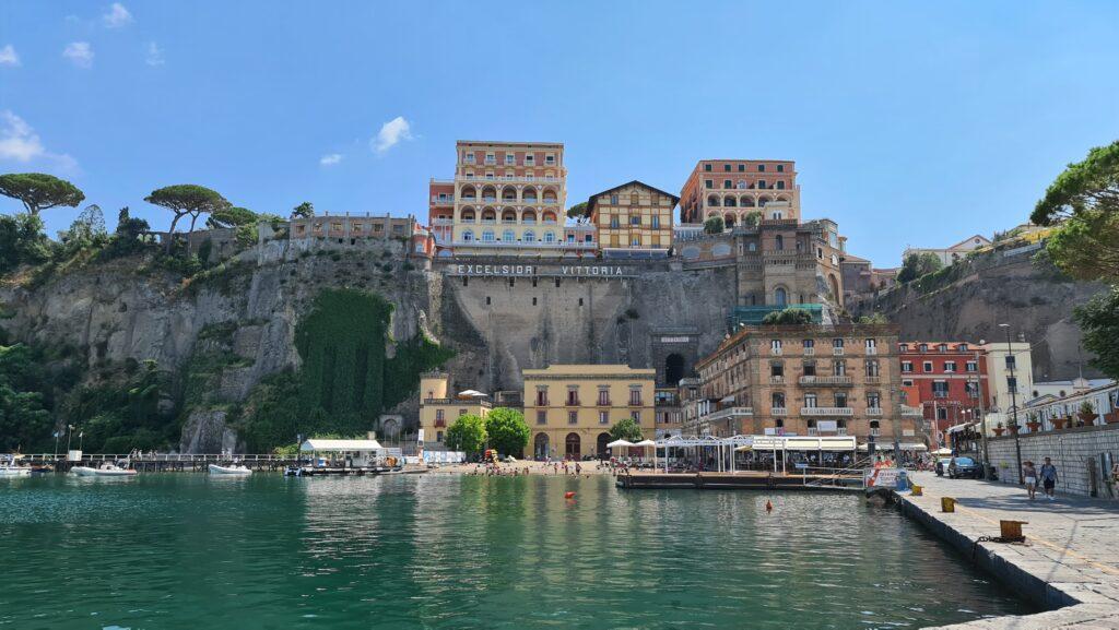 Marina Piccola Sorrento in Summer Hotel Excelsior Vittoria