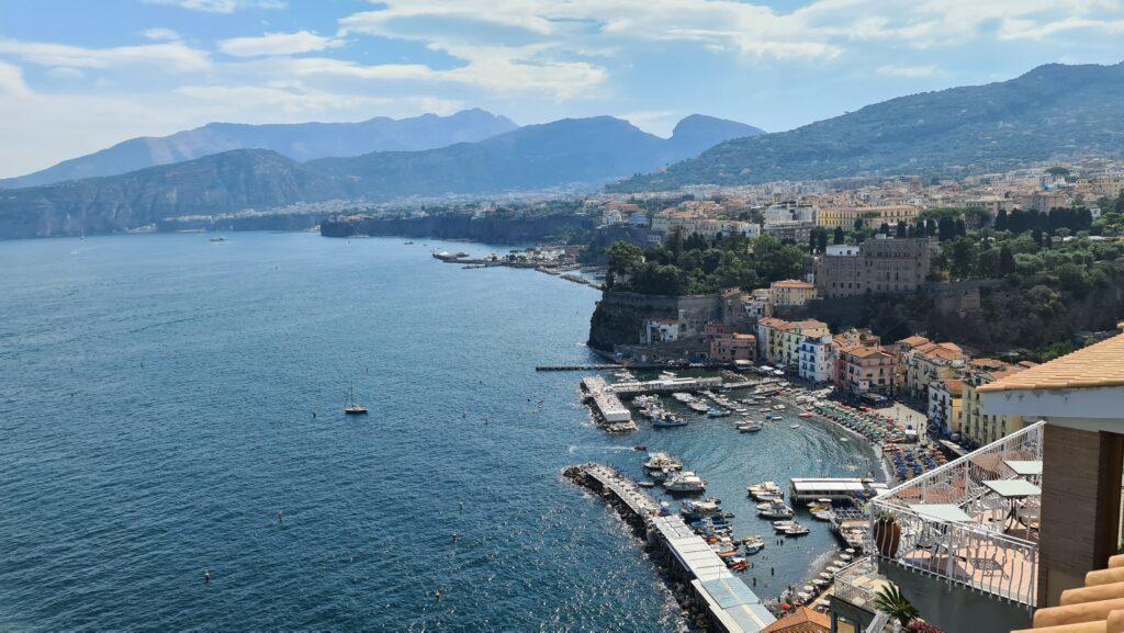 Sorrento Beaches. Marina Grande beach Sorrento seen from above 2